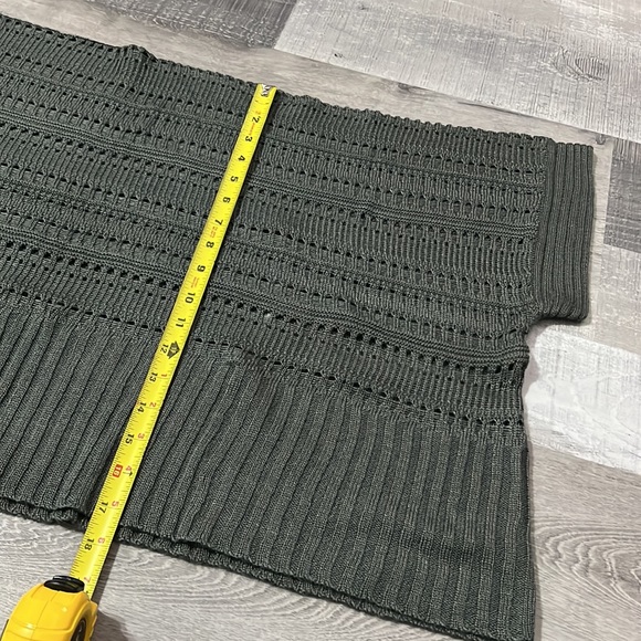 NWOT Forever 21 Gray Sweater Wrap Cardigan Short Sleeve Cocoon Tunic Dolman - Picture 13 of 14